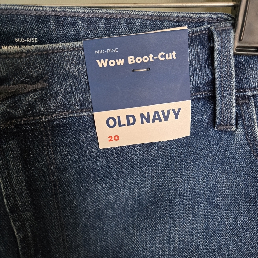Old Navy Mid Rise Boot Cut Jeans Sz 20 - Picture 4 of 6